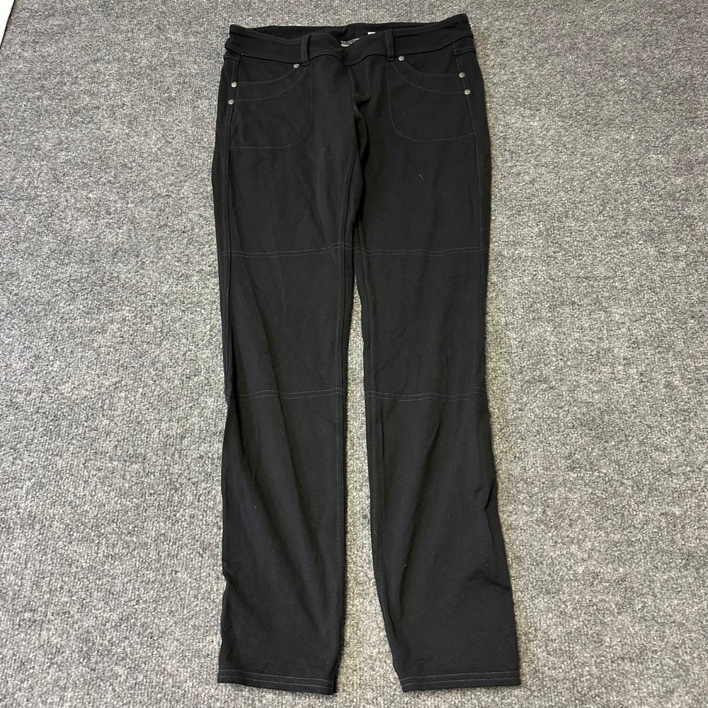 Athleta Pants Womens Size 6 Black Slim Straight Leg Hiking Outdoor Stretch